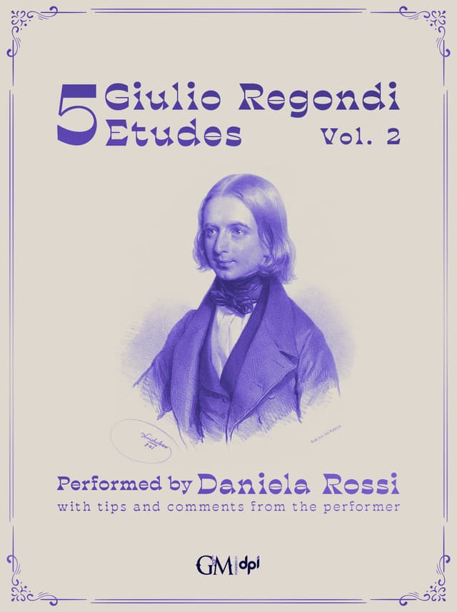 book cover for 5 Giulio Regondi Etudes Vol. 2
