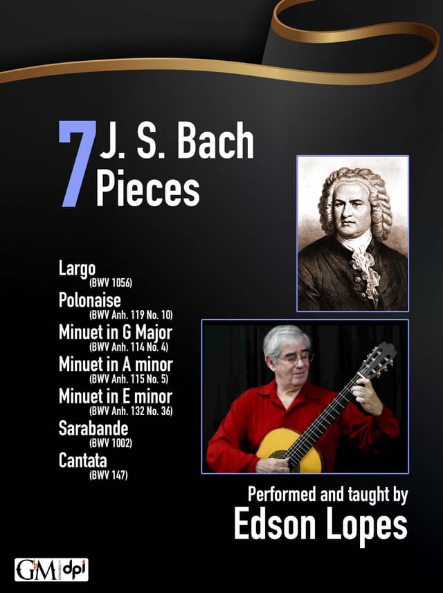 book cover for 7 J. S. Bach Pieces