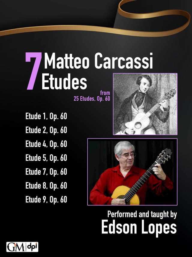 book cover for 7 Matteo Carcassi Etudes