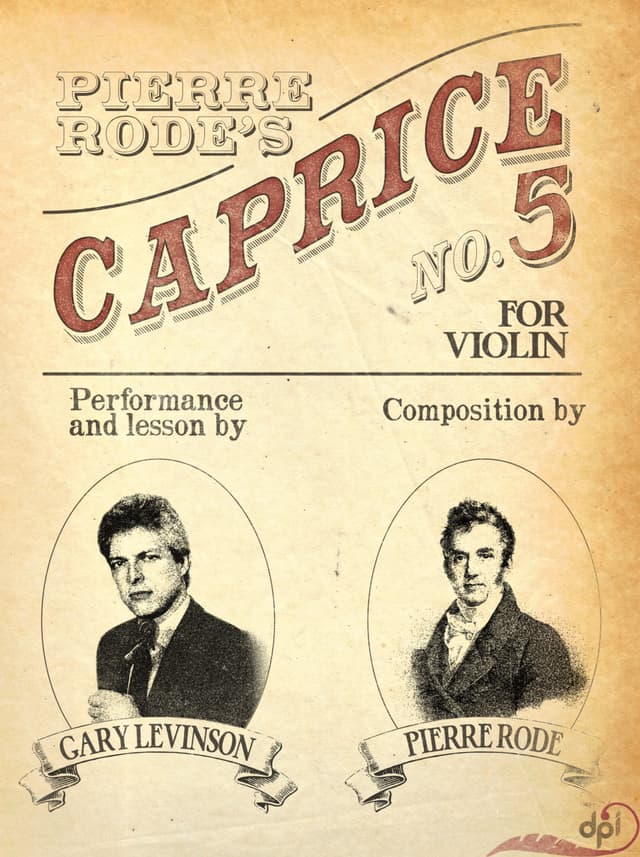 book cover for Pierre Rode's Caprice No. 5
