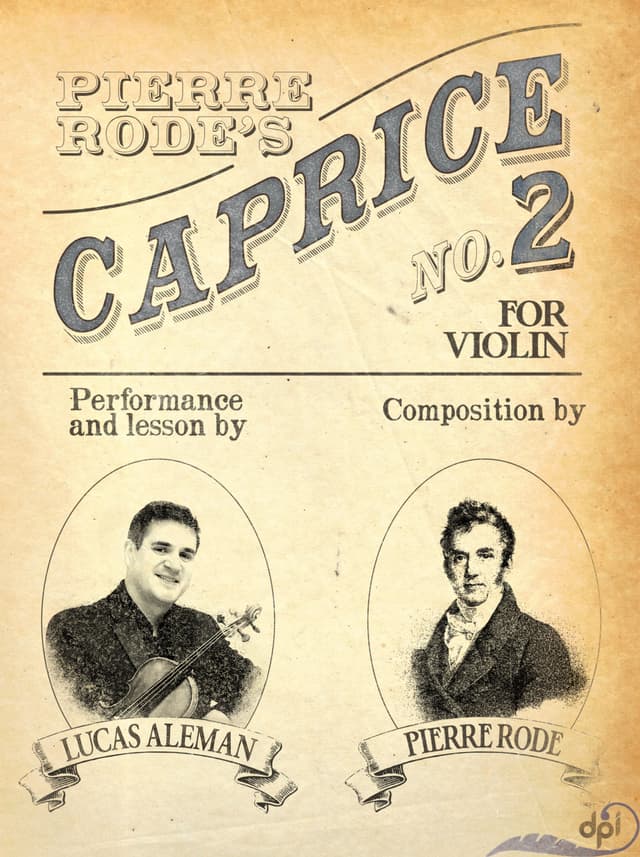 book cover for Pierre Rode's Caprice No. 2