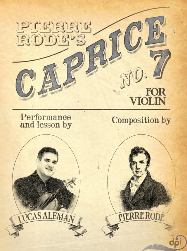 book cover for Pierre Rode's Caprice No. 7