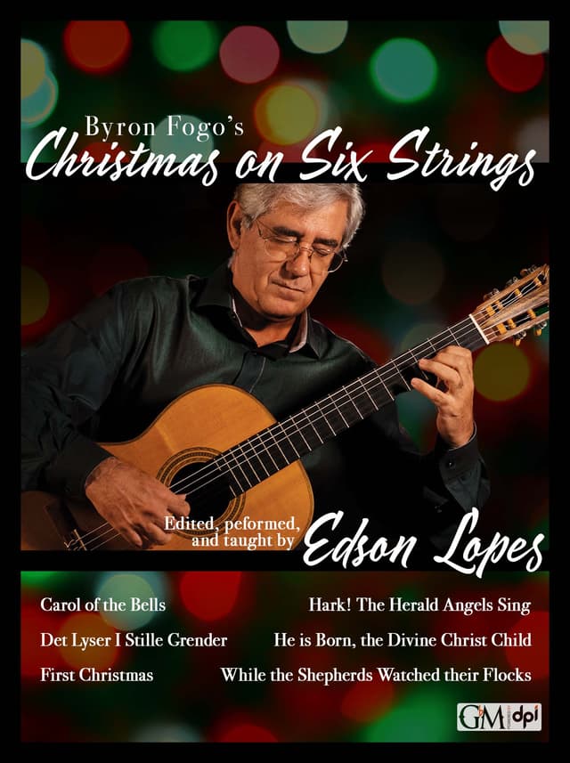 book cover for Christmas on Six Strings