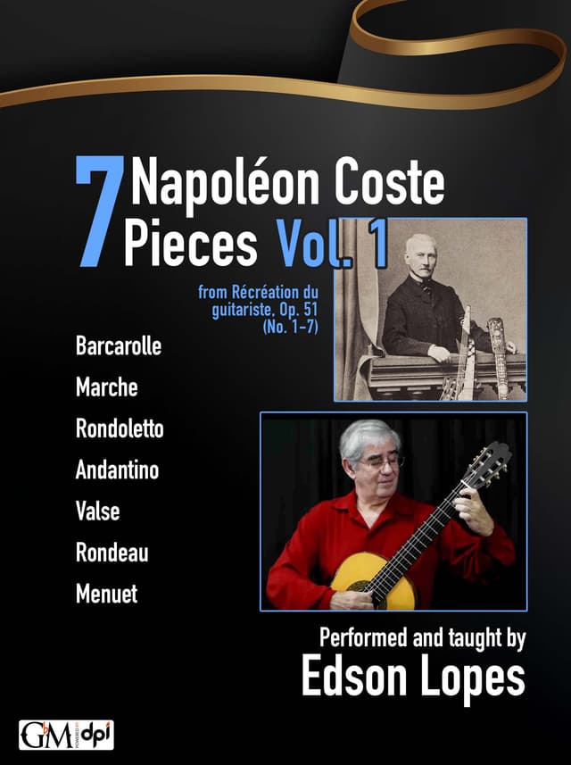 book cover for 7 Napoléon Coste Pieces (Vol. 1)