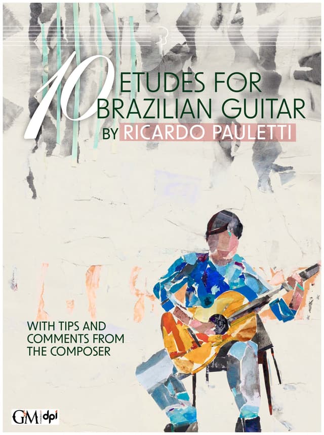 book cover for 10 Etudes for Brazilian Guitar
