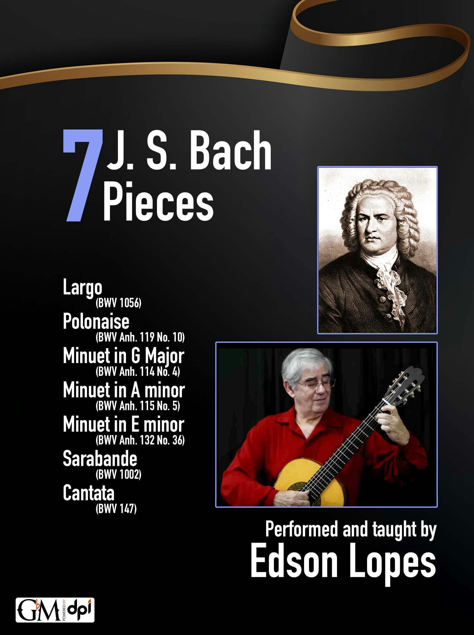 7 J. S. Bach Pieces cover