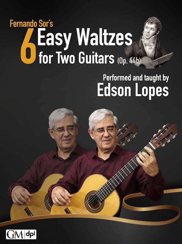book cover for 6 Easy Waltzes for Two Guitars