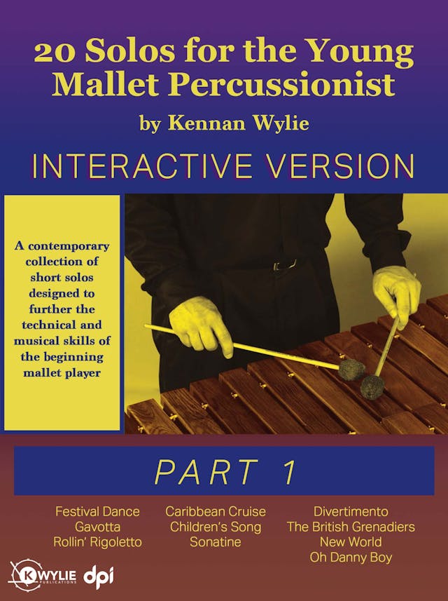 book cover for 20 Solos for the Young Mallet Percussionist - Part 1