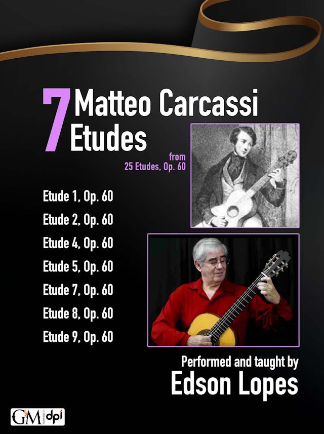 book cover for 7 Matteo Carcassi Etudes