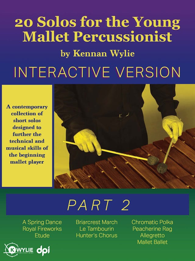 book cover for 20 Solos for the Young Mallet Percussionist - Part 2