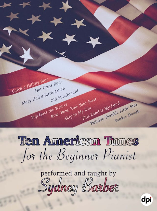 book cover for Ten American Tunes for the Beginner Pianist