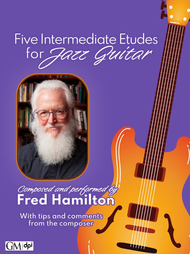 book cover for Five Intermediate Etudes for Jazz Guitar