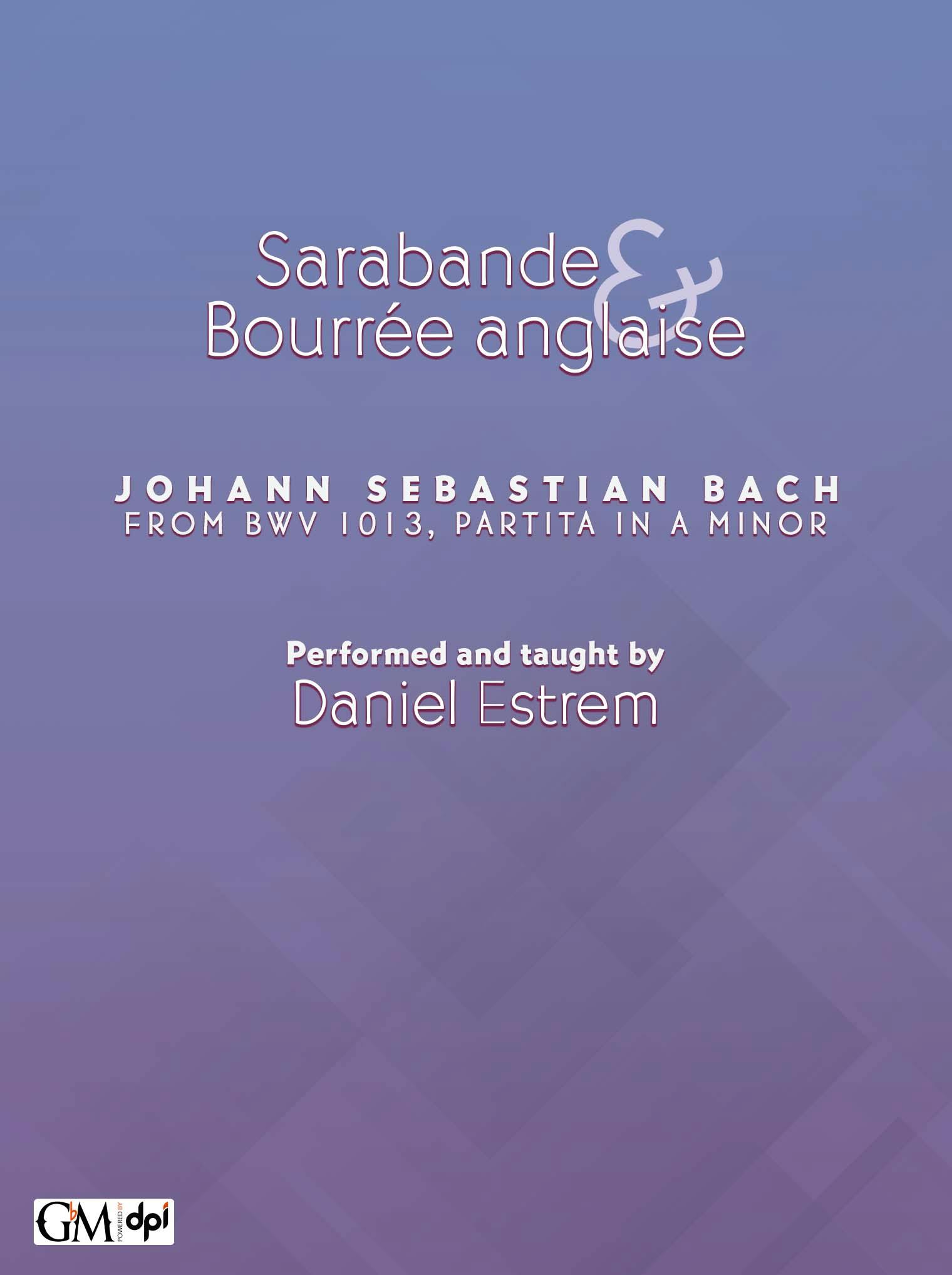 Sarabande & Bourrée anglaise cover